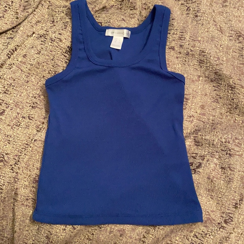 Blue tank top